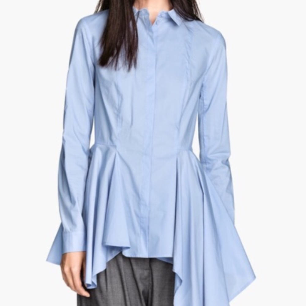 H&M collection asymmetric shirt NWOT